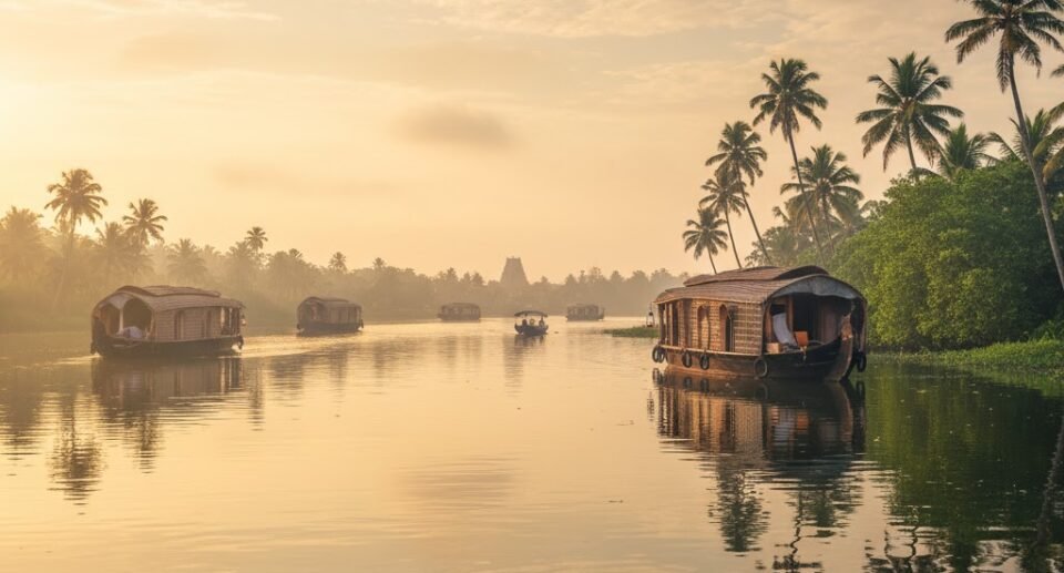 Sailing on the Vembanad lake
